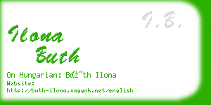 ilona buth business card